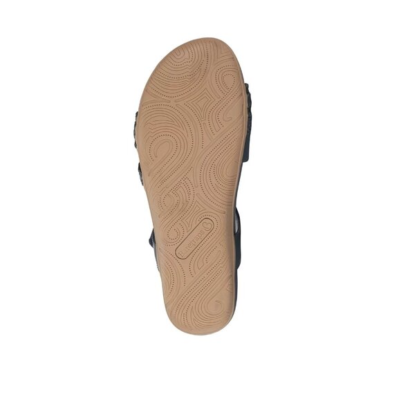 Baretraps Women's Jalen Asymmetrical Flat Sandals Navy Size 8M - Picture 5 of 5